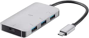 Monoprice 134180 USB-C Hub - 3 Port USB 3.0 & Gigabit Ethernet — main product image