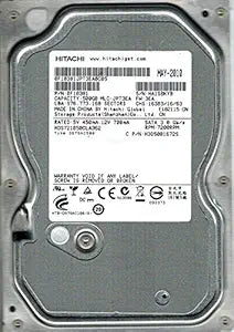 Hitachi HDS721050CLA362 500GB Internal Hard Drive
