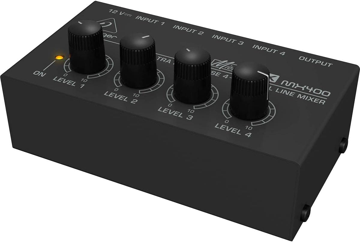 Behringer Micromix MX400 Ultra Low-Noise 4-Channel Line Mixer
