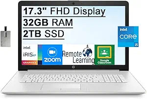 HP 2022 17.3" i5-1135G7 32GB RAM 2TB SSD FHD IPS Laptop