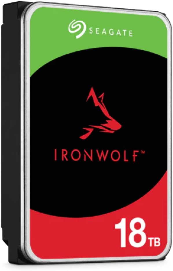 Seagate IronWolf 18TB NAS HDD - 7200 RPM, SATA 6Gb/s