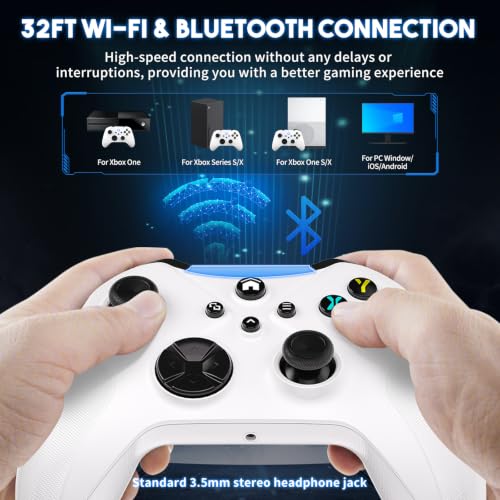 Xexvyrin Wireless White Xbox-Compatible Controller with Macros — main product image
