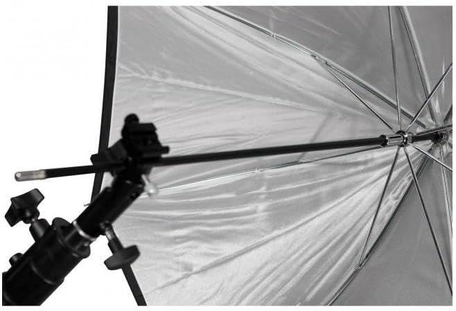 Westcott 2016 45" White Satin Black Cover Umbrella