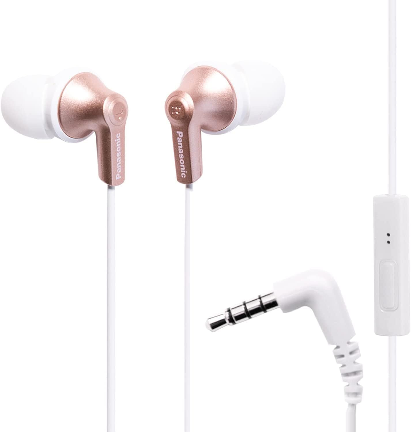 Panasonic RP-TCM125-N ErgoFit Wired Earbuds with Mic