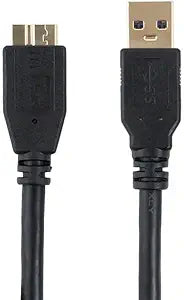 Monoprice 113752 USB 3.0 A to Micro B Cable 1.5ft