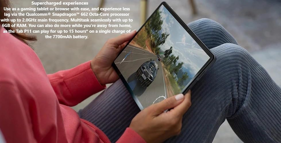 Lenovo TB-J606F Tab P11 64GB 2K Tablet Bundle