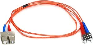 Monoprice 102606 OM1 Multi Mode Fiber Optic Cable 1 Meter