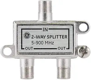 GE 35046 2-Way Coaxial Cable Splitter