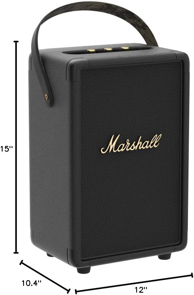 Marshall 1006118 Tufton Portable Bluetooth Speaker - Black & Brass