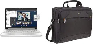 HP 15-Inch Laptop: i5-1035G1, 8GB RAM, 256GB SSD, Silver — main product image