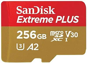 SanDisk SDSQXBZ-256G-ANCMA Extreme Plus 256GB microSDXC Card — main product image