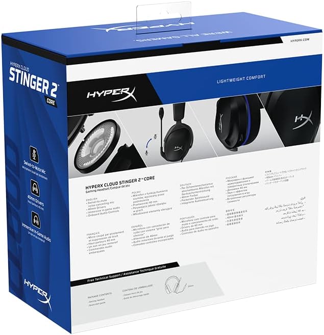 HyperX 6H9B6AA-cr Cloud Stinger 2 Core PlayStation Headset