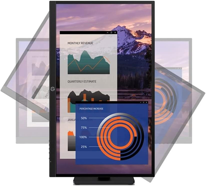 HP P27h G4 27-inch FHD IPS Monitor: Adjustable, Speakers, Renewed