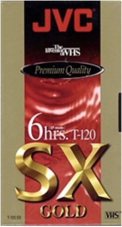 JVC T-120SXB Premium Quality 6 Hour VHS Tapes 3-Pack