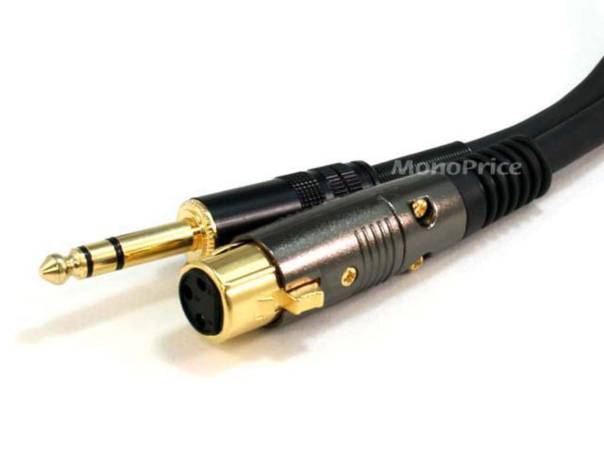 Monoprice 104769 6-Feet XLR Female to 1/4-Inch TRS Cable