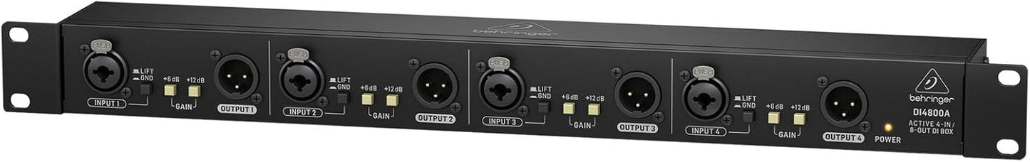Behringer DI4800A Active 4-Channel DI-Box Splitter