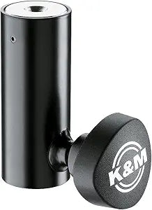 K&M 24528-000-55 Black Reducer Flange for Speaker Stands — main product image