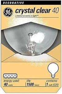 GE 12980 Globe G25 40-Watt Light Bulb 12-Pack