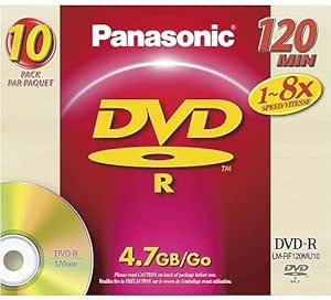 Panasonic LM-RF120MU20 4.7GB Write-Once DVD-R Disc