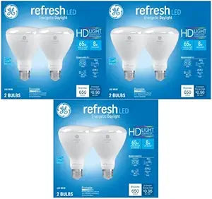 GE 952381 Refresh BR30 Dimmable Daylight LED 6-Pack