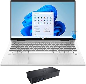 HP Pavilion x360 14 i3 2-in-1 Laptop & D6000 Dock — main product image