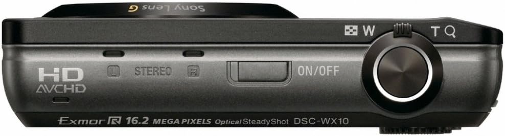 Sony DSCWX10/B Cyber-Shot 16.2MP Digital Camera with 7x Zoom