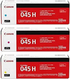Canon 45 045H Toner Cartridge Set High Yield Color 3-Pack