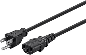 Monoprice 139779 3-Prong Power Cord 1ft 6-Pack