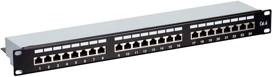Monoprice 2016 Half-U Cat5e 24-Port Patch Panel