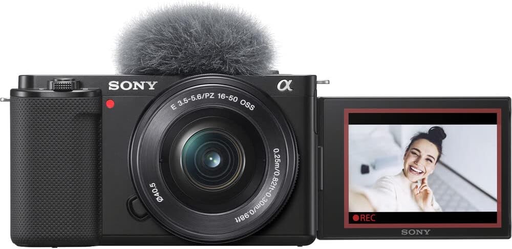 Sony ILCZV-E10L/B ZV-E10 Mirrorless Camera with 16-50mm Lens Bundle