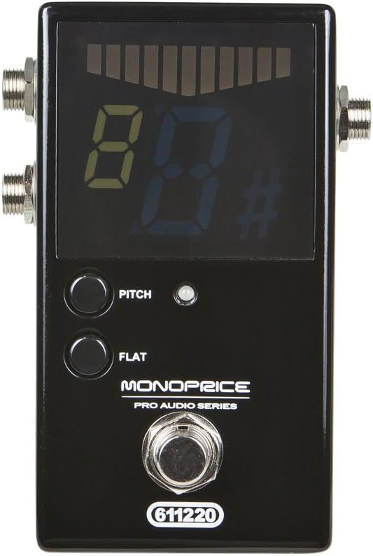 Monoprice 611220 Chromatic Pedal Tuner for Guitar