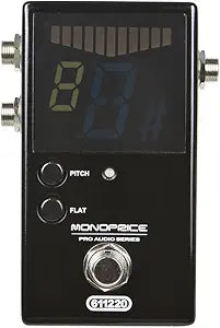 Monoprice 611220 Chromatic Pedal Tuner for Guitar/Bass