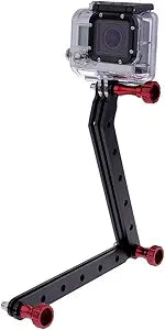 Neewer 10078606 Aluminum Helmet Extension Mount for GoPro