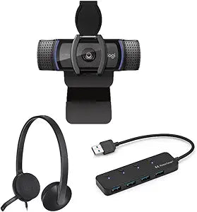 Logitech C920S Pro Stream Webcam Bundle