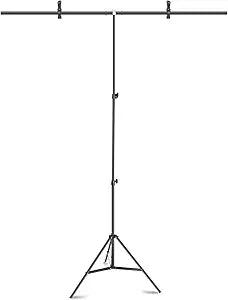 Neewer 10095785 T-Shape Backdrop Stand - Adjustable, Clamps Included