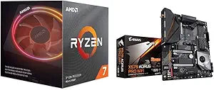 AMD Ryzen 7 3700X CPU with X570 AORUS PRO WiFi — main product image