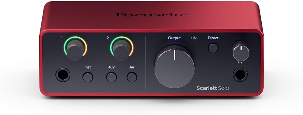 Focusrite Scarlett Solo Studio 4th Gen Recording Bundle