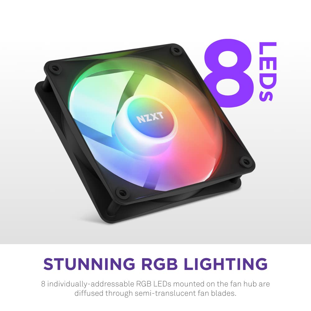 NZXT RF-C12TF-B1 F120 RGB Core 120mm Fan 3-Pack