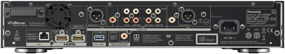 Panasonic DP-UB9000 4K Ultra HD Blu-Ray Player Multi Region