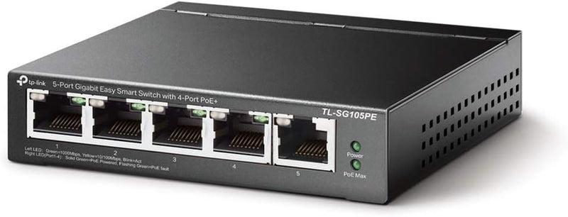 TP-Link TL-SG105PE 5-Port Gigabit PoE+ Easy Smart Switch — main product image