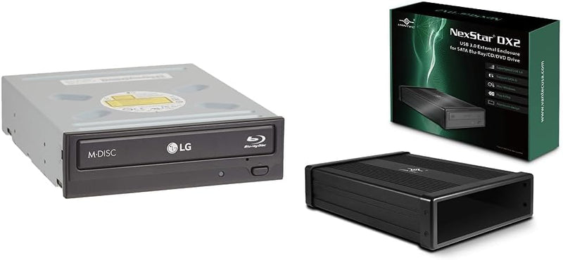 LG WH16NS40 External Blu-ray DVD CD Drive Enclosure — main product image