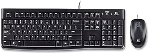 Logitech MK120 Wired Desktop Keyboard and Mouse Set USB — main product image