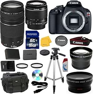 Canon EOS Rebel T5 DSLR Camera Bundle w/ Lenses