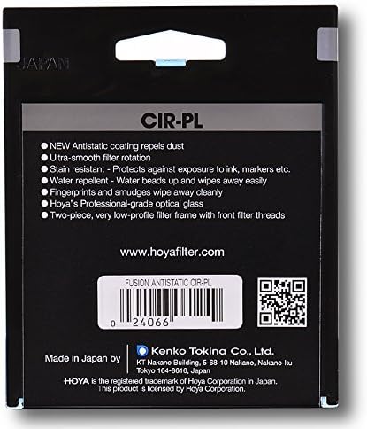Hoya YSCPL055 Fusion Antistatic 55mm CIR-PL Filter