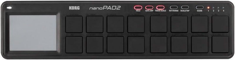 Korg nanoPAD2BK Slim-Line USB MIDI Controller Black — main product image