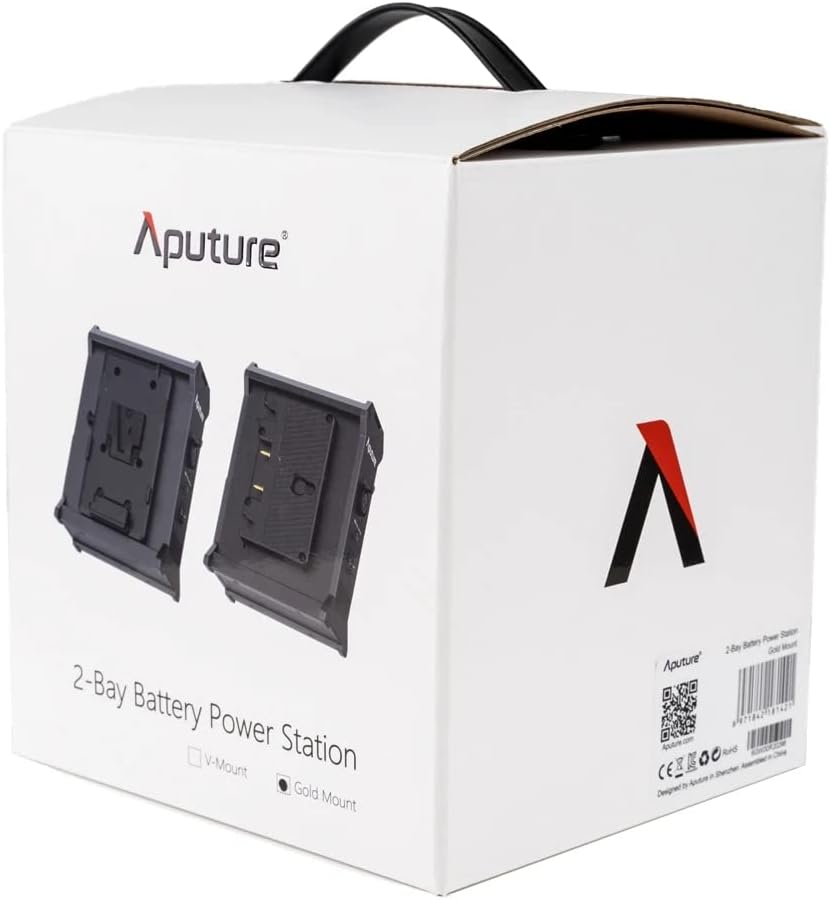 Aputure 2-Bay Battery Power Station V-Mount LED Lights