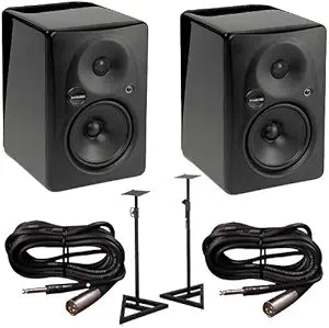 Mackie HR624mk2 Active Studio Monitors Pair Bundle