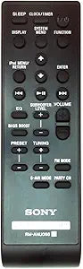 Sony RM-ANU066 Bookshelf HI-FI Remote Control