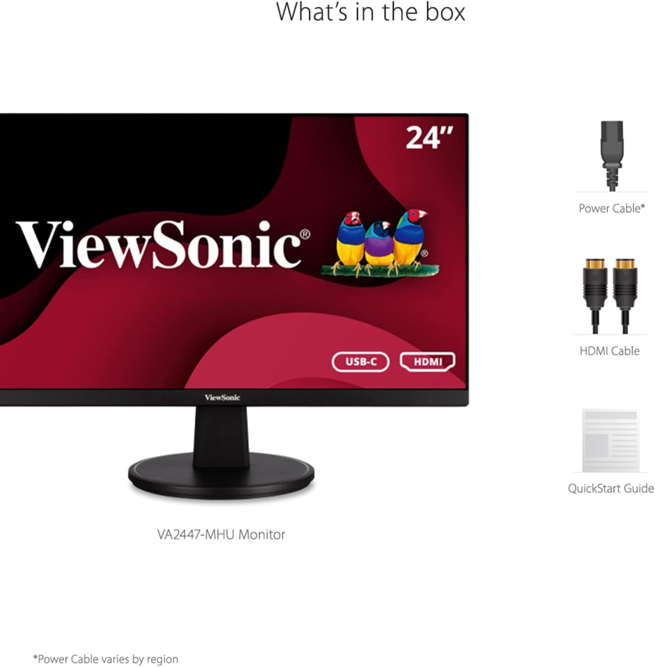 ViewSonic VA2447-MHU 24" 1080p USB-C 100Hz Monitor