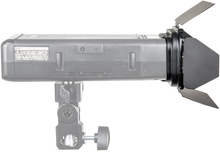 Godox T3798 AD200 Barn Door with Honeycomb & Filters